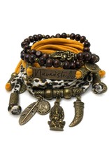 Damn Set Ganesha - Namaste animal print and orange