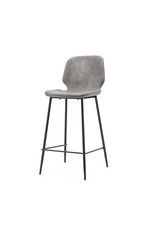 Damn Bar chair Seashell high - grey