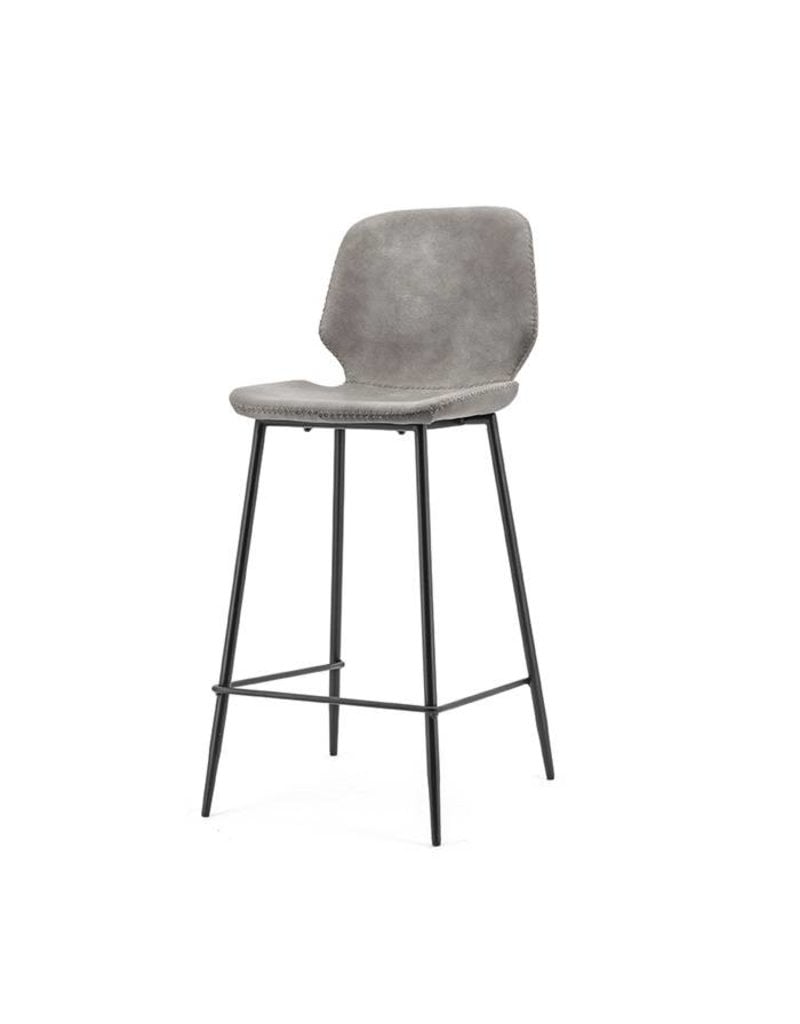 Damn Bar chair Seashell high - grey