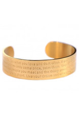 Damn Life bracelet Gold