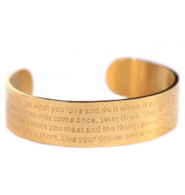 Damn Life bracelet Gold