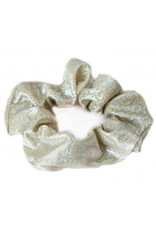 Damn Metallic scrunchie ivory gold