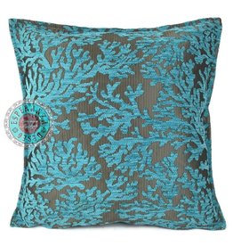 Damn Flowers turquoise pillow case / cushion cover ± 45x45cm - Copy - Copy