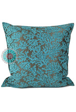 Damn Flowers turquoise pillow case / cushion cover ± 70x70cm - Copy - Copy