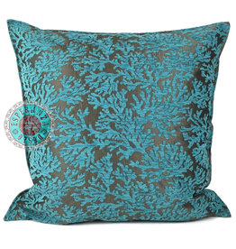 Damn Flowers turquoise pillow case / cushion cover ± 70x70cm - Copy - Copy