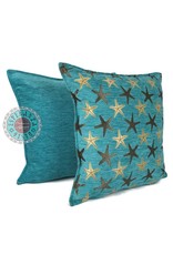 Damn Flowers turquoise pillow case / cushion cover ± 45x45cm - Copy - Copy - Copy