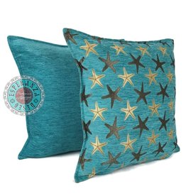 Damn Flowers turquoise pillow case / cushion cover ± 45x45cm - Copy - Copy - Copy