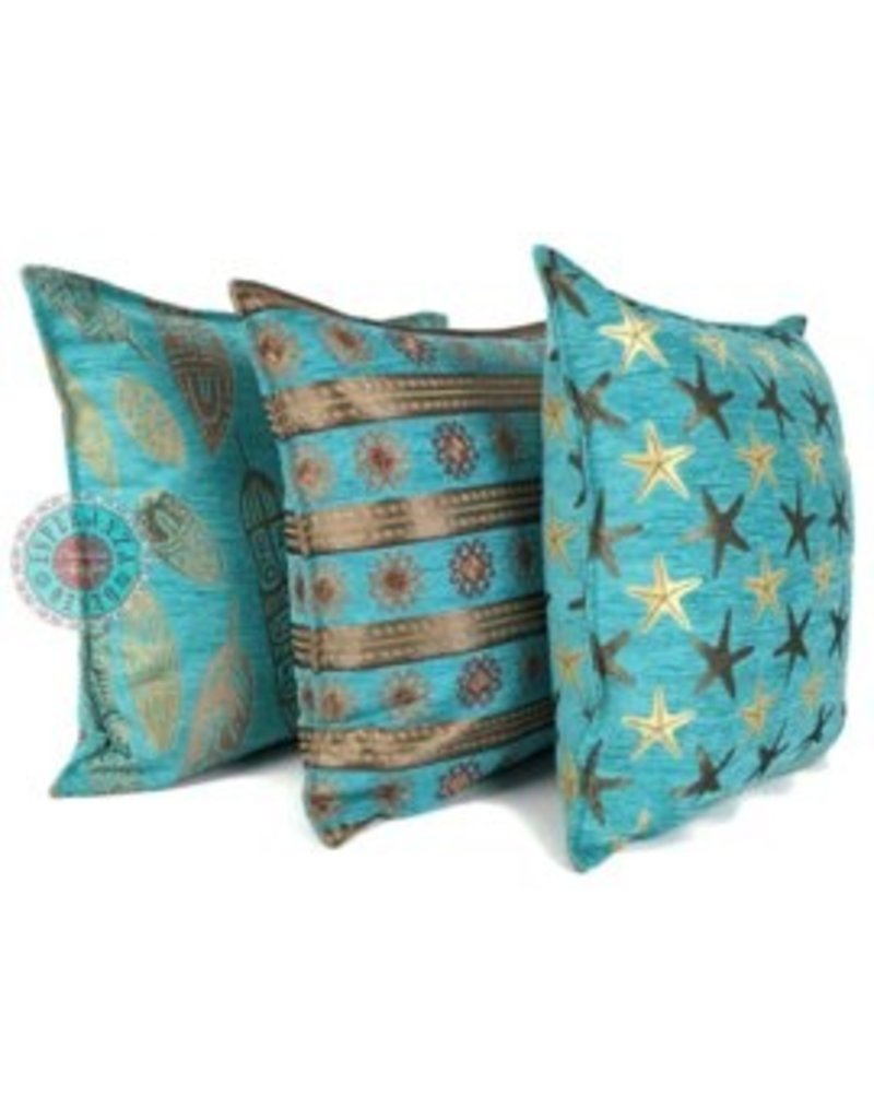 Damn Flowers turquoise pillow case / cushion cover ± 45x45cm - Copy - Copy - Copy - Copy