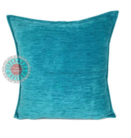 esperanza-deseo Turquoise kussenhoes/cushion cover ± 45x45cm