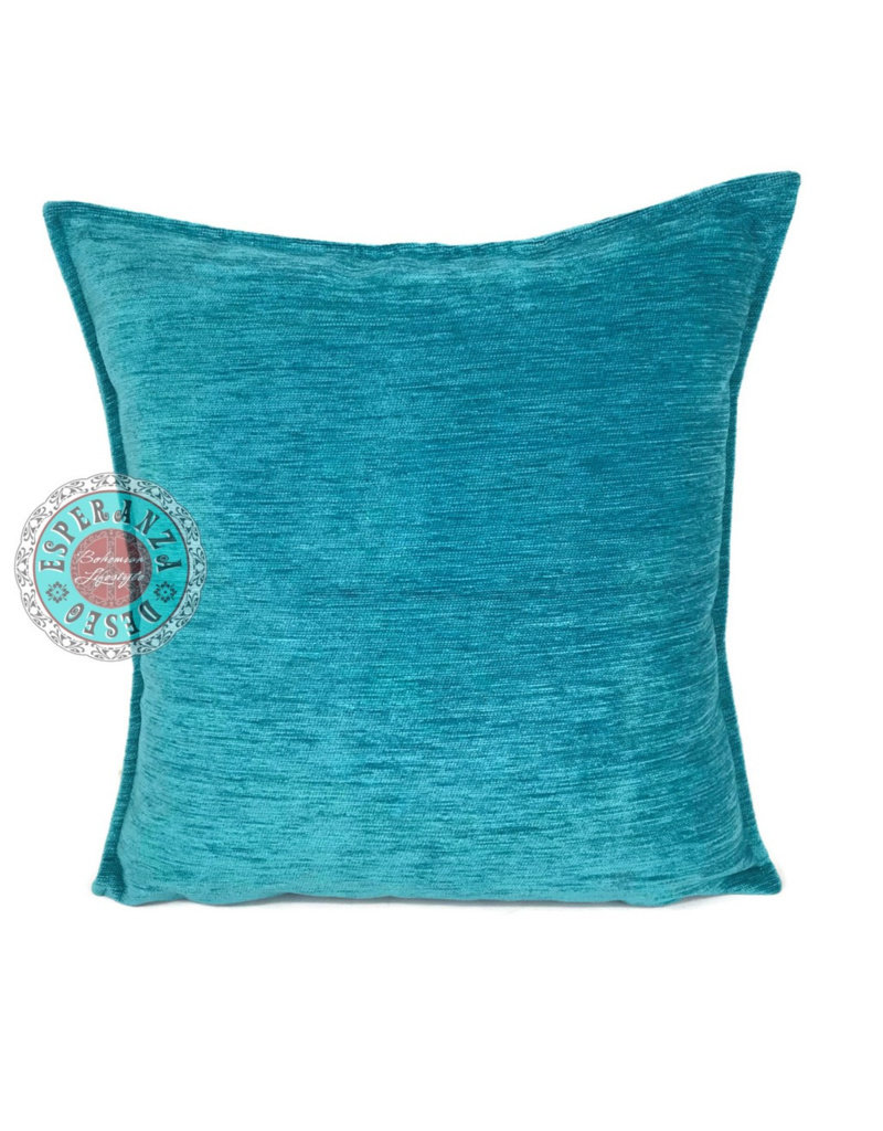 Damn Turquoise kussenhoes/cushion cover ± 45x45cm