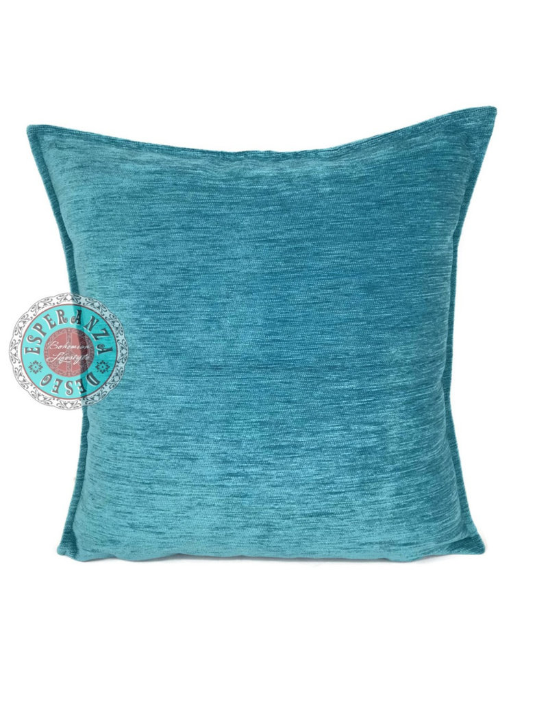 Damn Turquoise pillow case / cushion cover ± 70x70cm