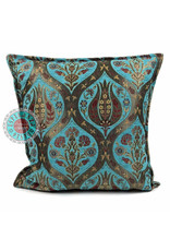 Damn Tulip turquoise kussenhoes/cushion cover ± 45x45cm