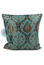 Damn Tulip turquoise pillow case / cushion cover ± 45x45cm