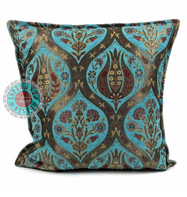 Damn Tulip turquoise pillow case / cushion cover ± 45x45cm