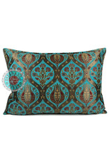 Damn Tulip turquoise kussenhoes/cushion cover ± 50x70cm