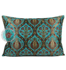 Damn Tulip turquoise pillow case / cushion cover ± 50x70cm