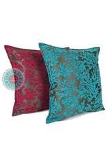 Damn Flowers turquoise pillow case / cushion cover ± 45x45cm - Copy - Copy - Copy