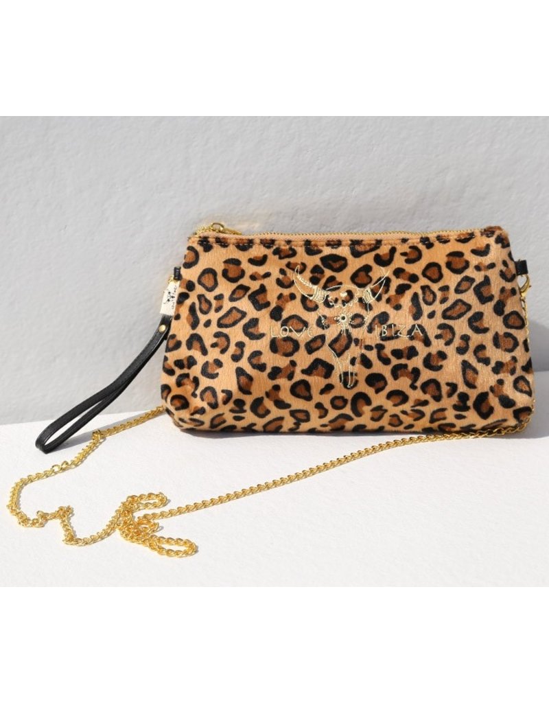 Damn Velvet leopard bag