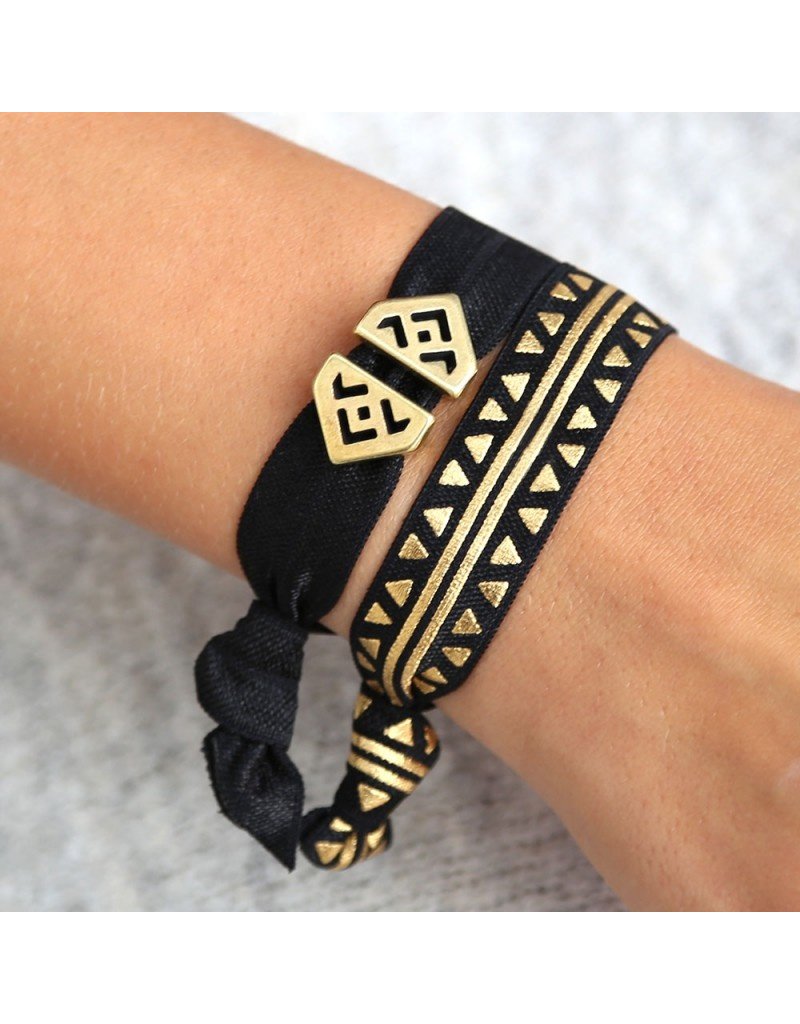 Damn Aztec set van 3  haarelastiekjes/armbandjes