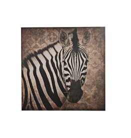 Damn Zebra on wood