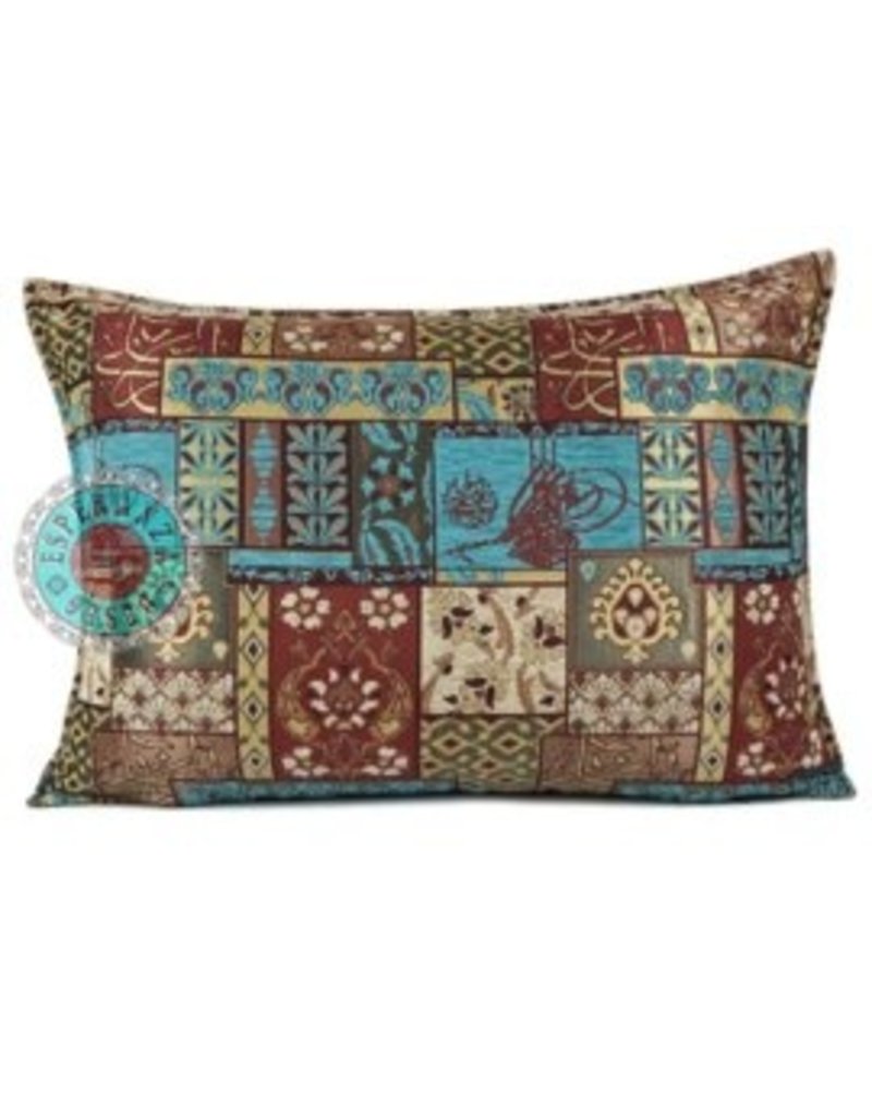 Damn Patchwork red pillow case / cushion cover ± 50x70cm