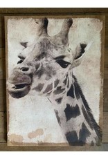 Damn Giraffe op canvas
