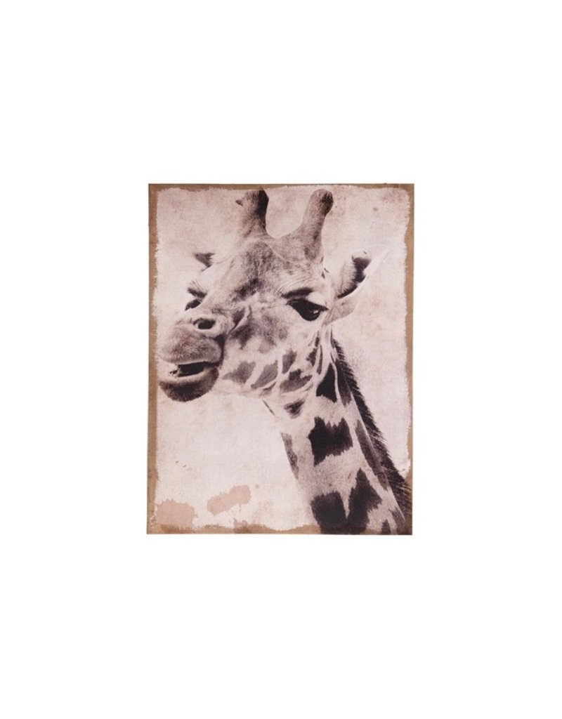 Damn Giraffe op canvas