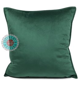 Damn Velvet kussen groen  45 x 45