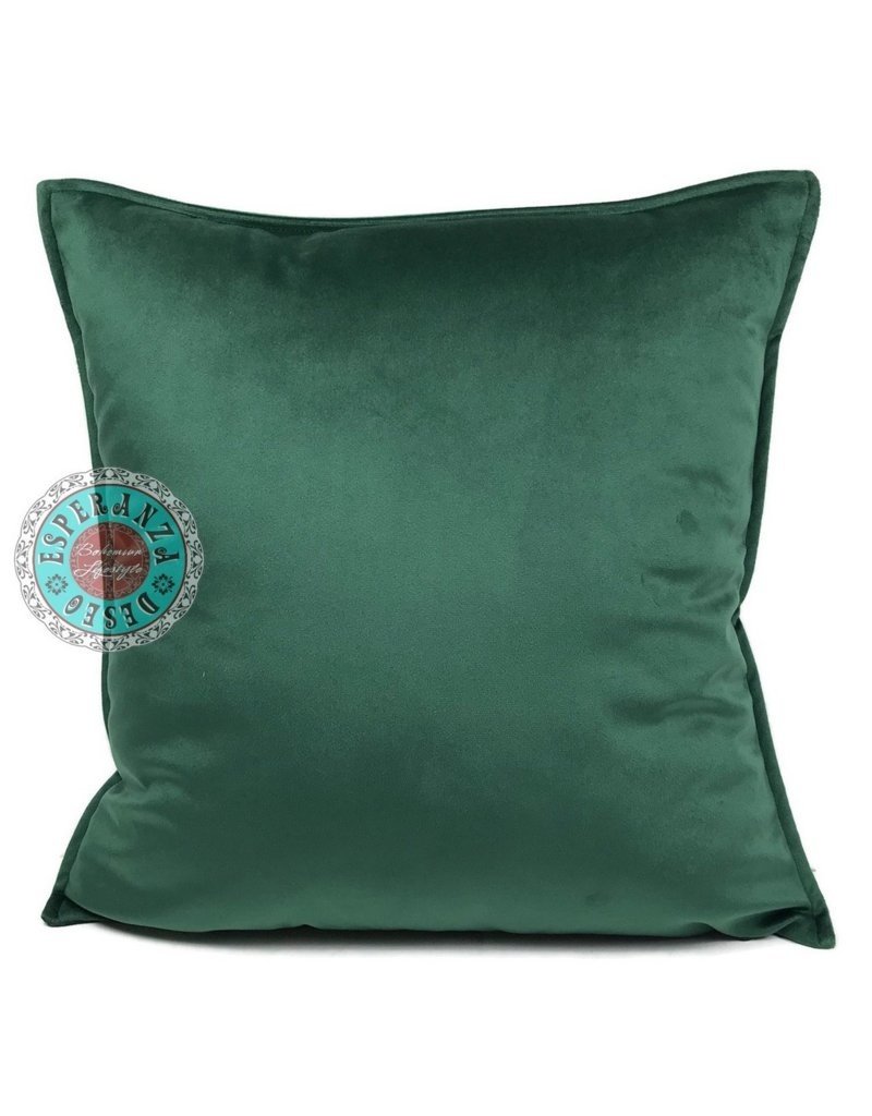 Damn Velvet kussen groen 45 x 45