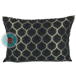 Damn Honingraat black kussenhoes/cushion cover ± 50x70cm