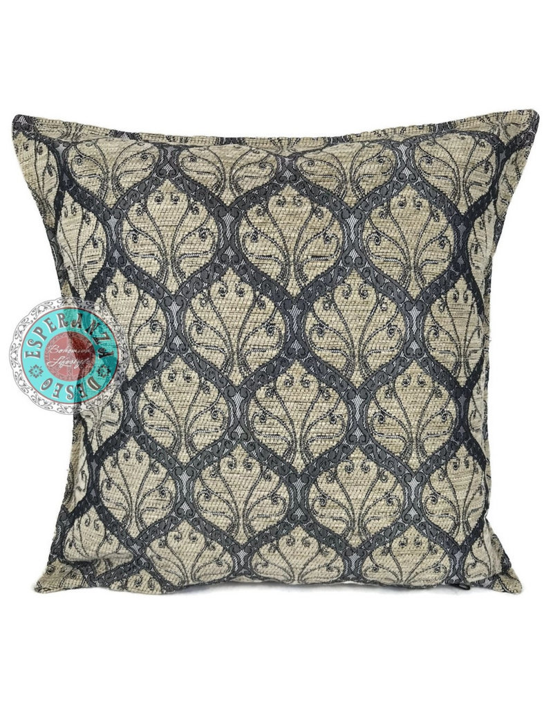 Damn Honingraat creme kussenhoes/cushion cover ± 45x45cm