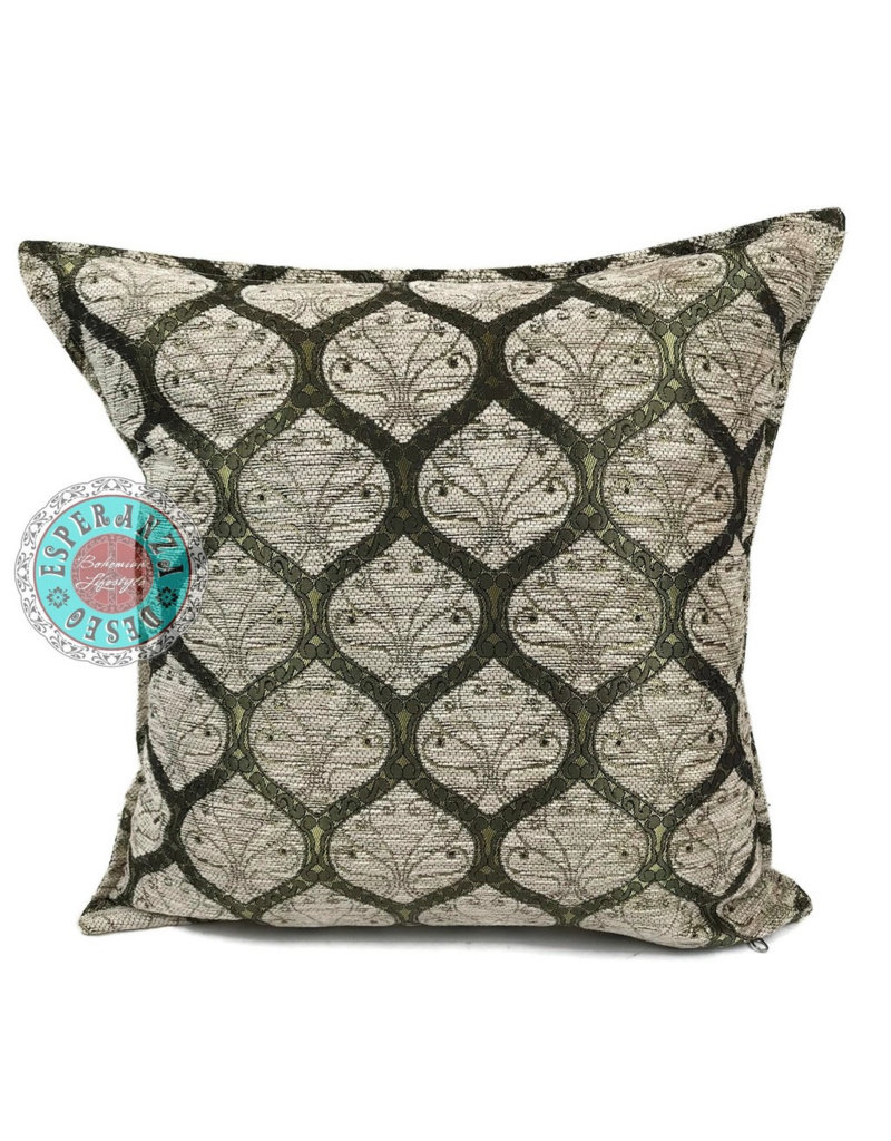 Damn Honeycomb cream pillow case / cushion cover ± 45x45cm - Copy