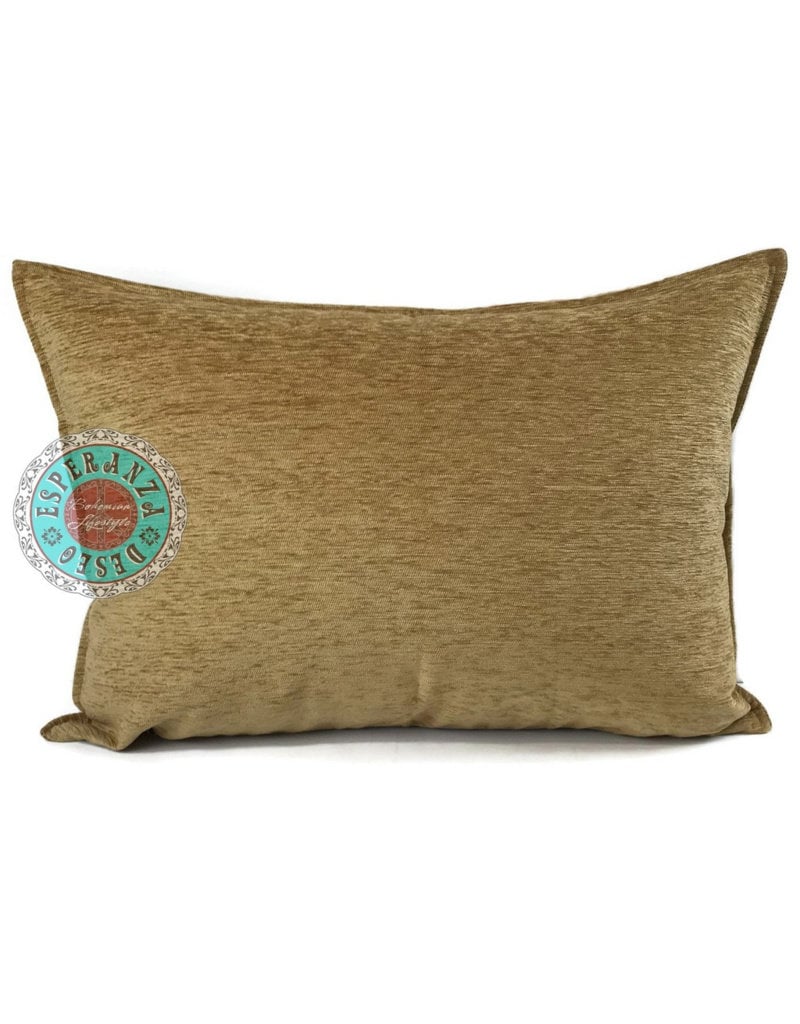 esperanza-deseo Camel gold kussenhoes/cushion cover ± 50x70cm