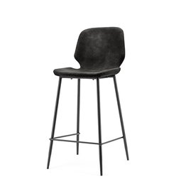 Damn Bar chair Seashell low black