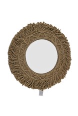 Damn Spiegel  rond jute