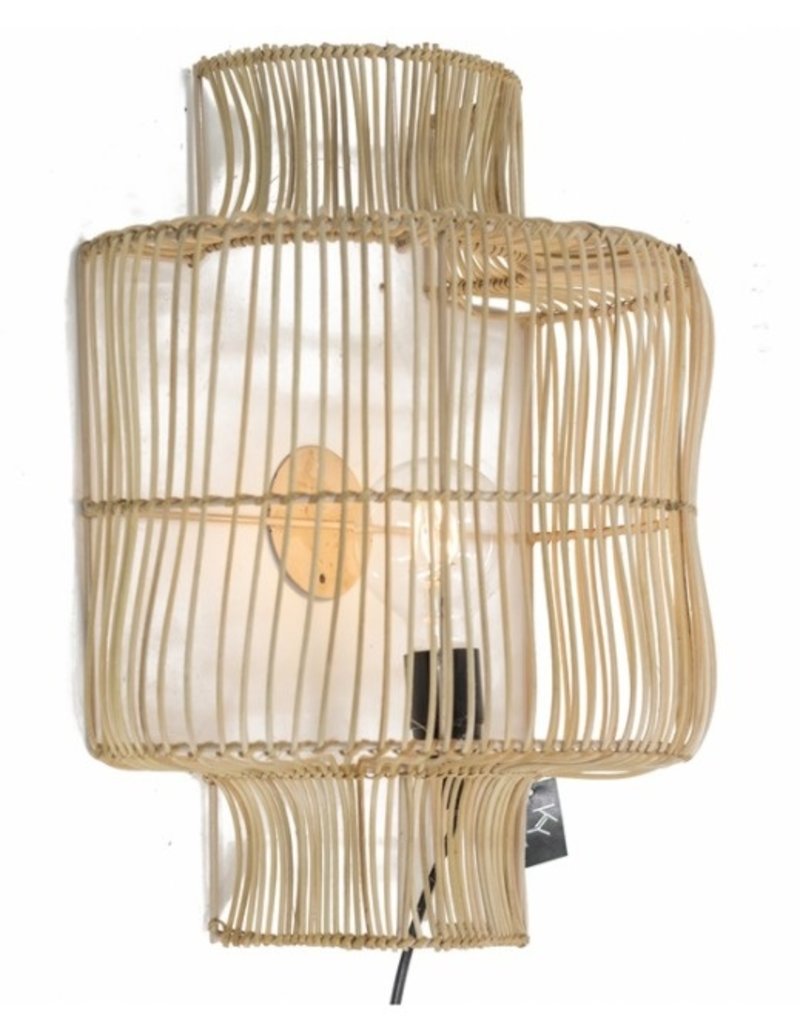 Damn Wandlamp  rotan