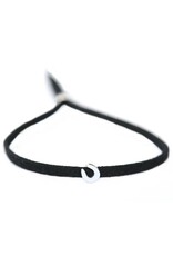 Damn Suede armbandje met een silver plated