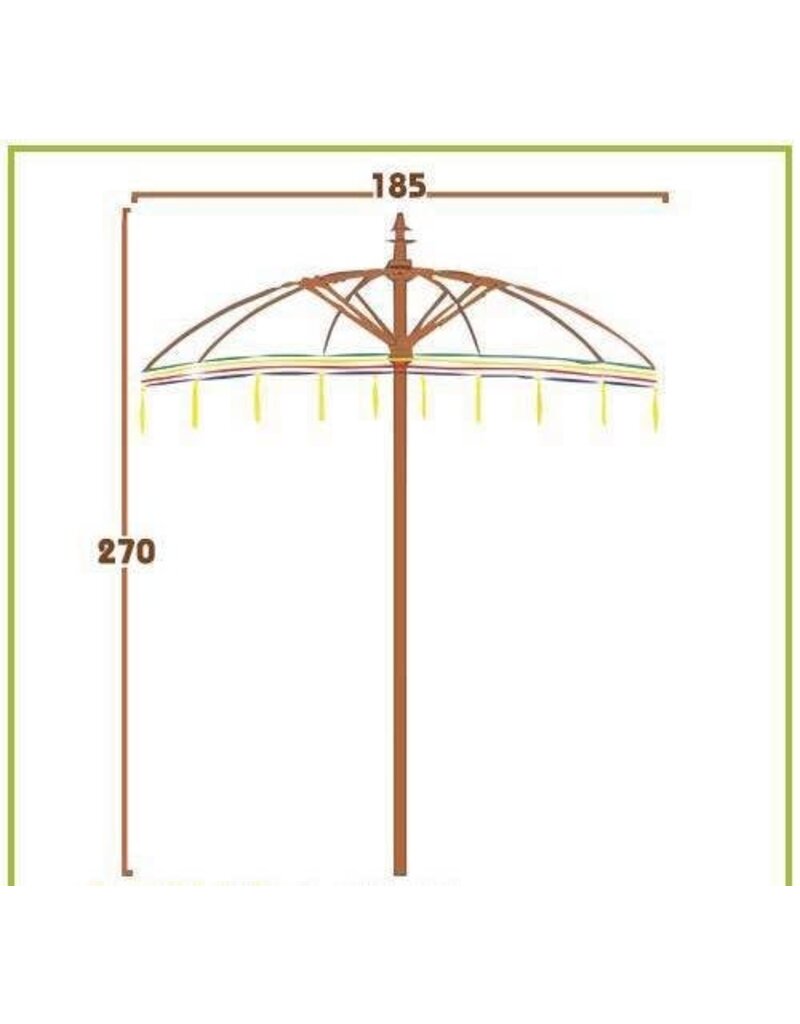 Damn parasol groot lime