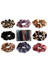 Damn Cotton scrunchie leopard brown