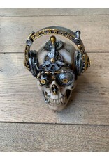 Damn Skull 40 cm  gold