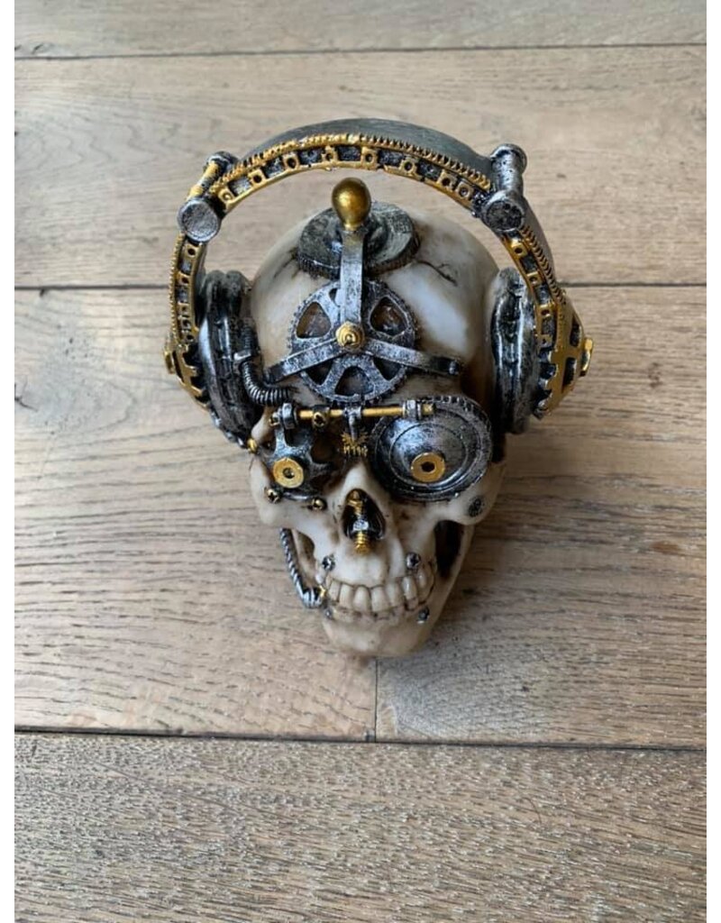 Damn Skull 40 cm  gold