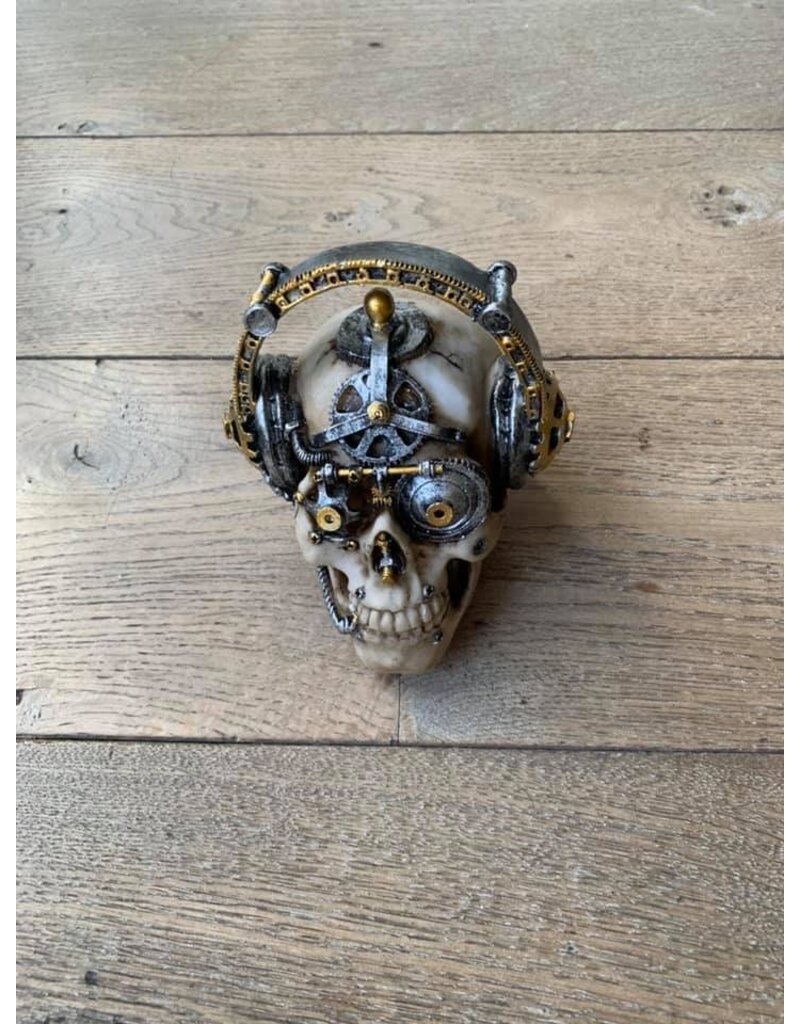 Damn Skull 40 cm  gold
