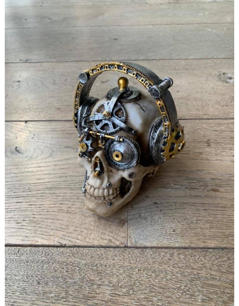 Damn Skull 40 cm  gold