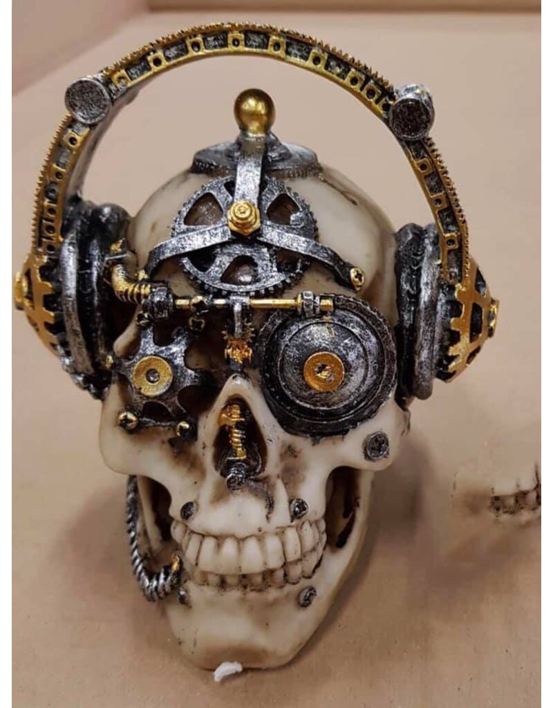 Damn Skull 40 cm  gold