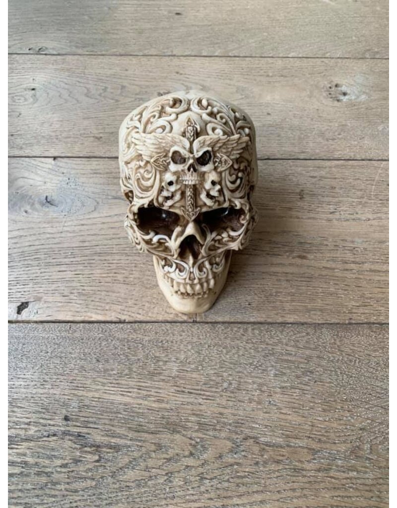 Damn Skull 40 cm white - Copy - Copy - Copy