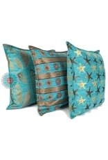 Damn Flowers turquoise pillow case / cushion cover ± 50x70cm - Copy - Copy