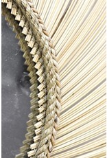 Damn Wandspiegel - ø120 cm - bamboe