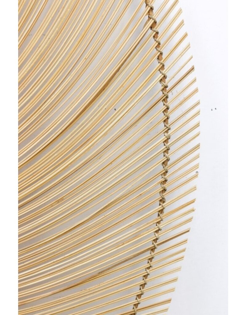 Damn Wandspiegel - ø120 cm - bamboe