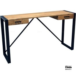 Damn Bureau hout metaal 140 cm