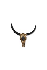 Damn Skull bewerkt  goud  60 cm